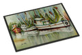 Ocean Springs Shrimper Doormat Indoor Outdoor 18H X 27W Front Door Mat Rugs for Entryway, Non Slip Washable