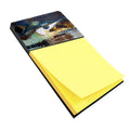 Blue Marlin Watercolor Sticky Note Holder Refillable Dispenser Desk Accessory 3x3 Pad Gift