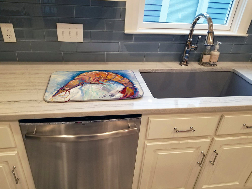 Shrimp Dish Drying Mat Absorbent Dish Drying Mat Pad for Kitchen Counter Dish Drainer Mat for Countertop, 14 x 21", Multicolor