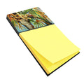 Orange Top Palm Tree Watercolor Sticky Note Holder Refillable Dispenser Desk Accessory 3x3 Pad Gift