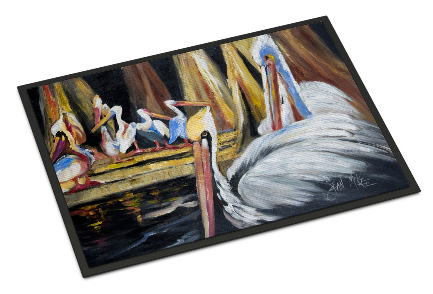 Pelicans Doormat Indoor Outdoor 24H X 36W Front Door Mat Rugs for Entryway, Non Slip Washable Low Pile,