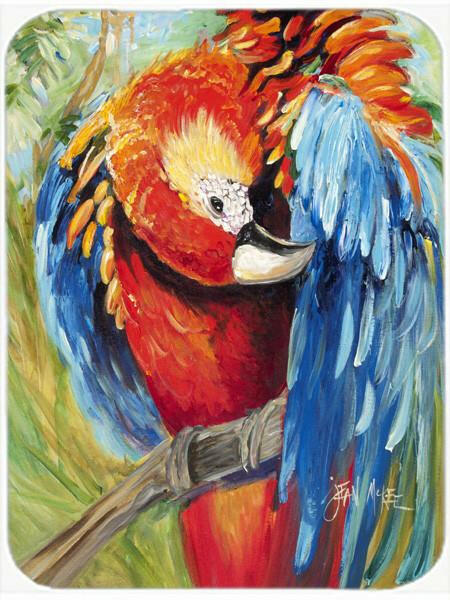 Red Parrot Mouse Pad, Heat Resistant Trivet Hot Pad , Non Slip Rubber Desk Mat, Kitchen Counter Protector, Home Office Decor Gift