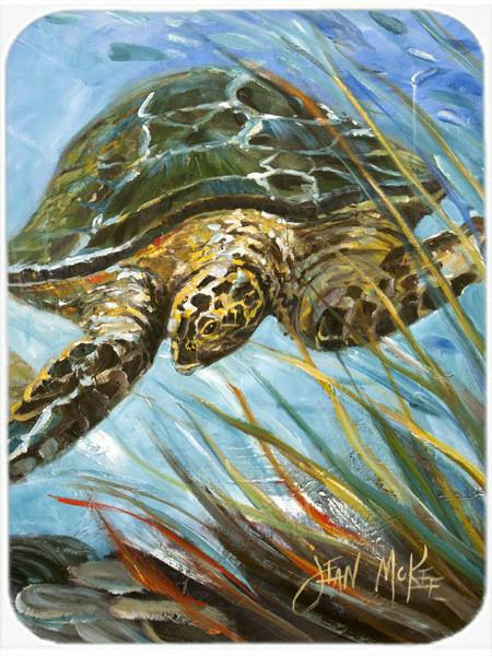 Loggerhead Sea Turtle Cutting Board Tempered Glass Kitchen Cutting Surface, Heat Resistant Chopping, Non-Slip Feet, Food Prep & Serving