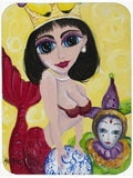 Mardi Gras Queen Mermaid Mouse Pad, Heat Resistant Trivet Hot Pad , Non Slip Rubber Desk Mat, Kitchen Counter Protector, Home Office Decor Gift