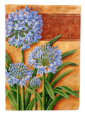 Agapanthus by Judith Yates House Flag 28x40 Porch Sleeve Pole Decorative Outside Yard Banner Artwork Wall Hanging, Polyester