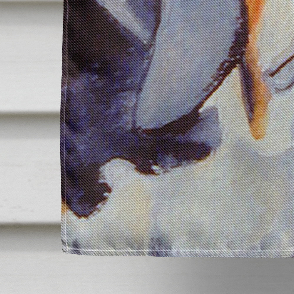 USA American Flag with Basset Hound House Flag 28x40 Porch Sleeve Pole Decorative Outside Yard Banner Artwork Wall Hanging, Polyester