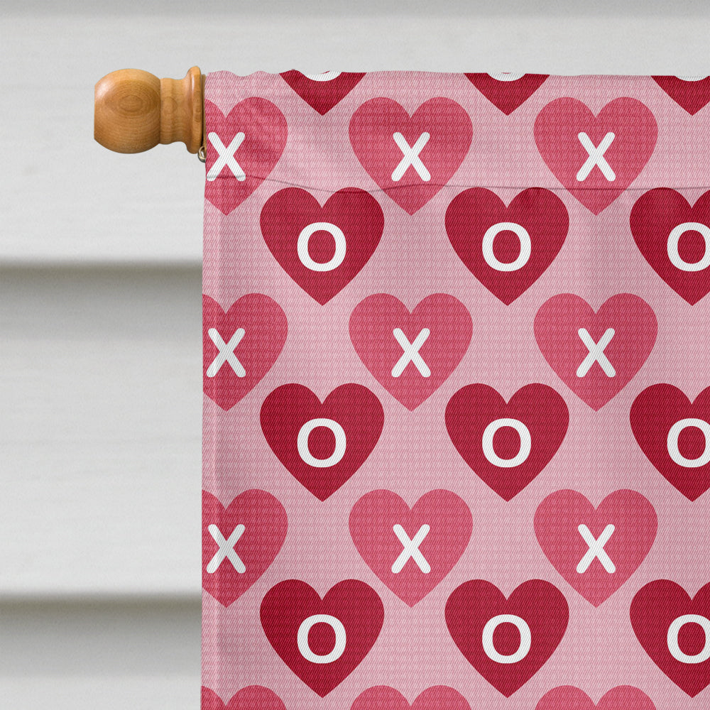 Pomeranian Hearts Love and Valentine's Day Portrait House Flag 28x40 Porch Sleeve Pole Decorative Outside Yard Banner Artwork Wall Hanging, Polyester
