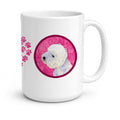 Pink Westie Ceramic Coffee Mug 15 oz Decorative Large C Handle Mug Cup for Tea, Cocoa Hot Chocolate