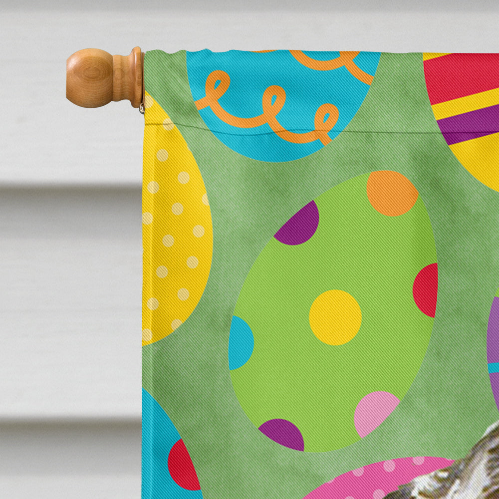 English Setter Easter Eggtravaganza House Flag 28x40 Porch Sleeve Pole Decorative Outside Yard Banner Artwork Wall Hanging, Polyester