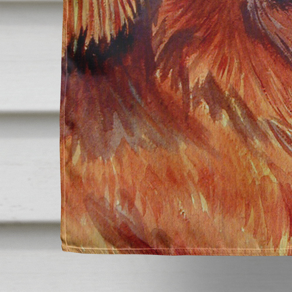 Irish Setter with English Union Jack British Flag House Flag 28x40 Porch Sleeve Pole Decorative Outside Yard Banner Artwork Wall Hanging, Polyester