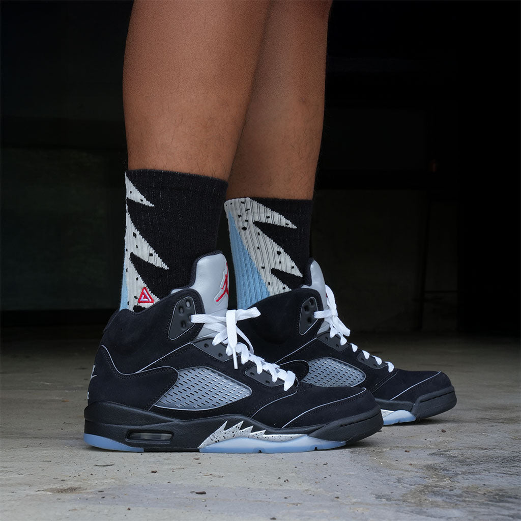 SNKR Socks - Black Metallic 5