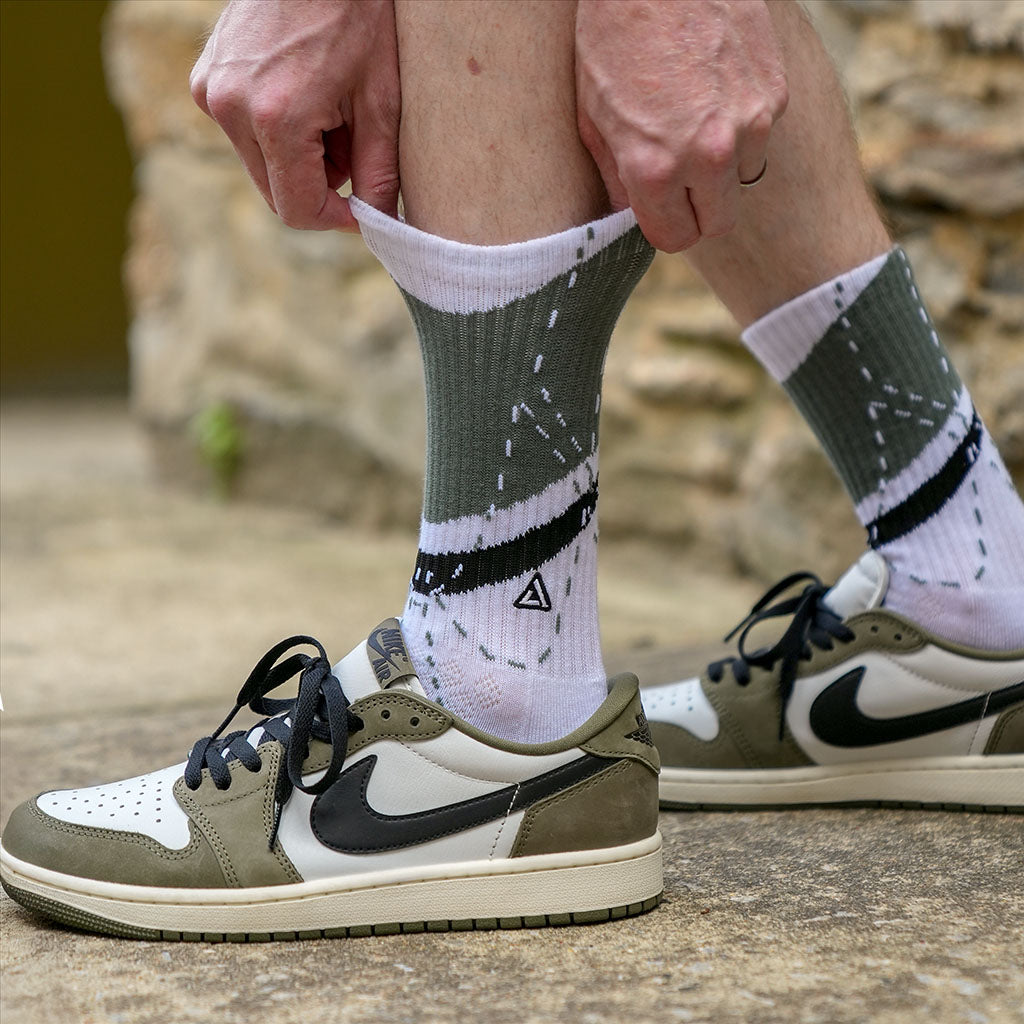 SNKR Socks - Olive 1
