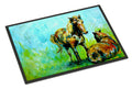Horse Grazin Doormat Indoor Outdoor 24H X 36W Front Door Mat Rugs for Entryway, Non Slip Washable Low Pile,