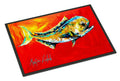 Danny Dolphin Fish Doormat Indoor Outdoor 18H X 27W Front Door Mat Rugs for Entryway, Non Slip Washable