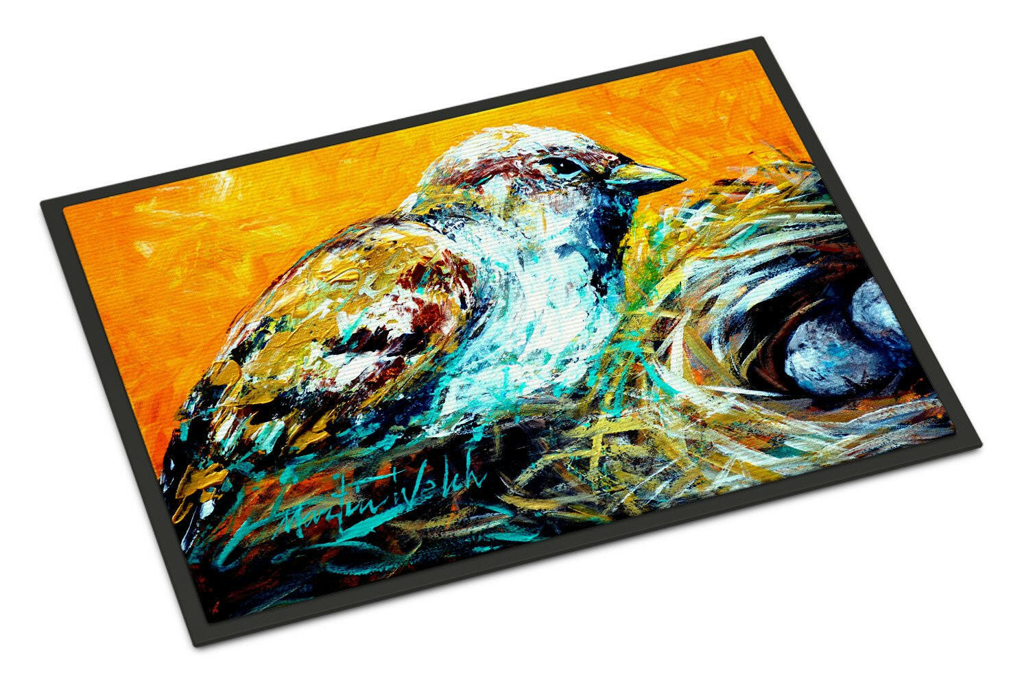 Look at the Birdie Doormat Indoor Outdoor 18H X 27W Front Door Mat Rugs for Entryway, Non Slip Washable