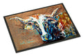 On the Loose Brown Cow Doormat Indoor Outdoor 18H X 27W Front Door Mat Rugs for Entryway, Non Slip Washable