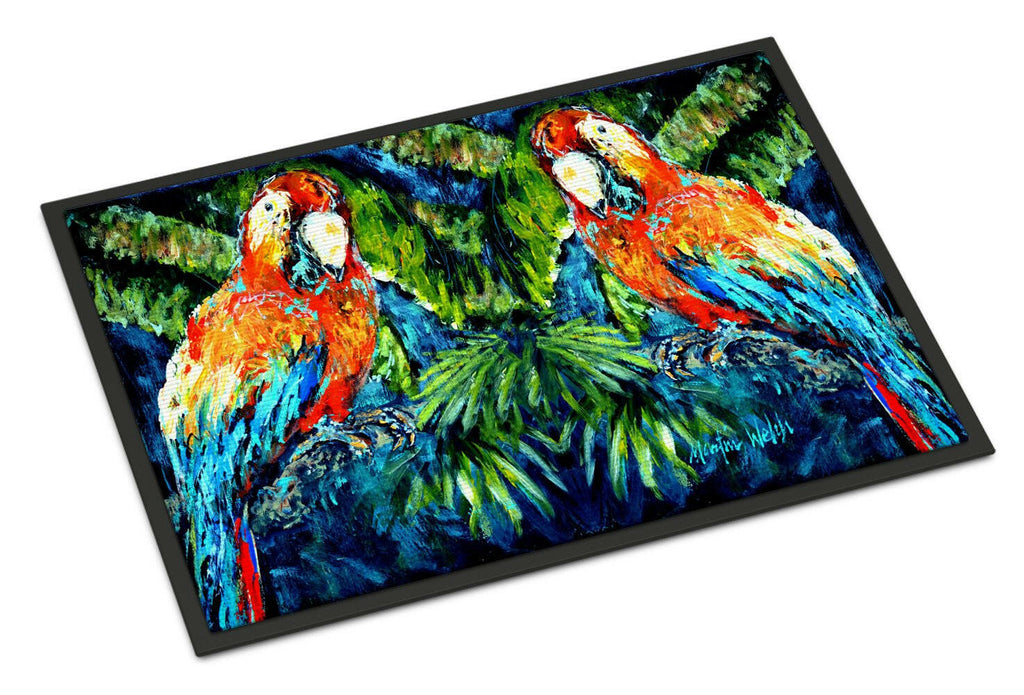 Parrots Yo Yo Mama Doormat Indoor Outdoor 24H X 36W Front Door Mat Rugs for Entryway, Non Slip Washable Low Pile,