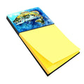 Bobby the Best Bass Watercolor Sticky Note Holder Refillable Dispenser Desk Accessory 3x3 Pad Gift