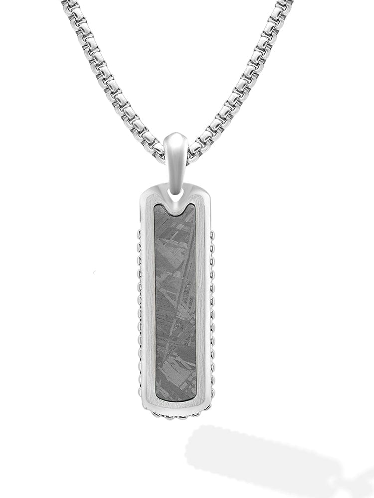 Meteorite Column Pendant Necklace