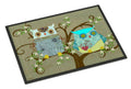 The Friendly Ladies Owl Doormat Indoor Outdoor 18H X 27W Front Door Mat Rugs for Entryway, Non Slip Washable