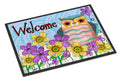 Welcome Owl Doormat Indoor Outdoor 24H X 36W Front Door Mat Rugs for Entryway, Non Slip Washable Low Pile,