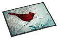 Cardinal Winter Red Bird Doormat Indoor Outdoor 24H X 36W Front Door Mat Rugs for Entryway, Non Slip Washable Low Pile,