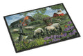 Pleasant Valley Sheep Farm Doormat Indoor Outdoor 18H X 27W Front Door Mat Rugs for Entryway, Non Slip Washable