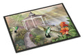 Garden Gazebo Hummingbird Duo Doormat Indoor Outdoor 24H X 36W Front Door Mat Rugs for Entryway, Non Slip Washable Low Pile,