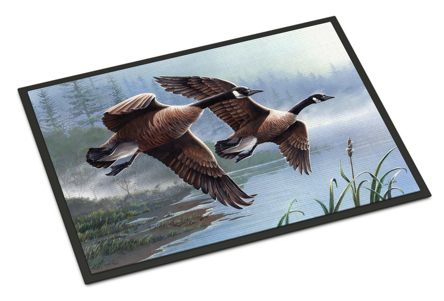 Geese on the Wing Doormat Indoor Outdoor 18H X 27W Front Door Mat Rugs for Entryway, Non Slip Washable