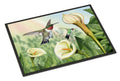 Lily and the Hummingbirds Doormat Indoor Outdoor 24H X 36W Front Door Mat Rugs for Entryway, Non Slip Washable Low Pile,