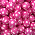 P58 POLKA DOT HOT PINK 15MM PRINT (10ct)