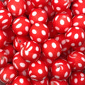 P55 POLKA DOT RED 15MM PRINT (10ct)