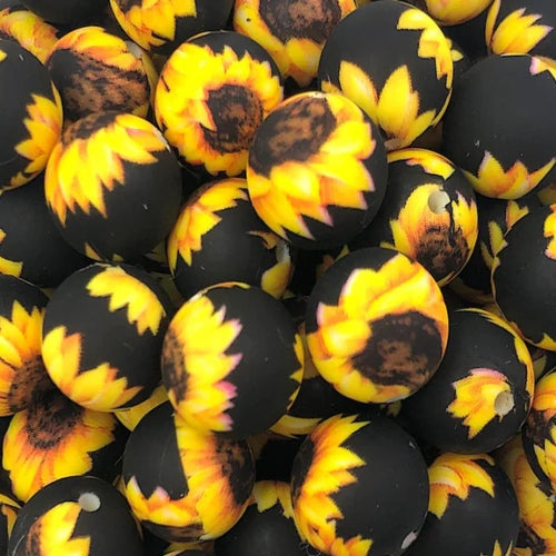 P41 SUNFLOWER 15MM PRINT (10ct)