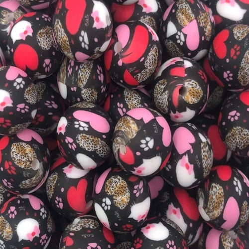 P125 LEOPARD PAW 15MM PRINT (10ct)