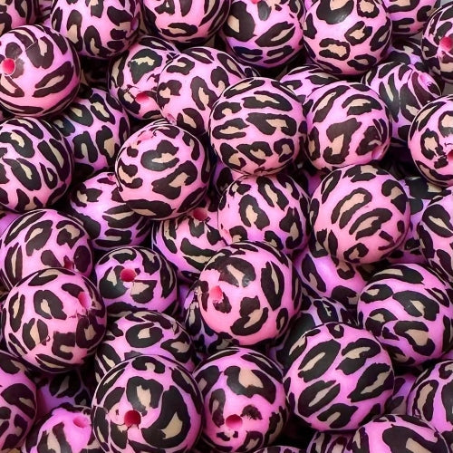 P109 PINK LEOPARD 15MM PRINT (10ct)