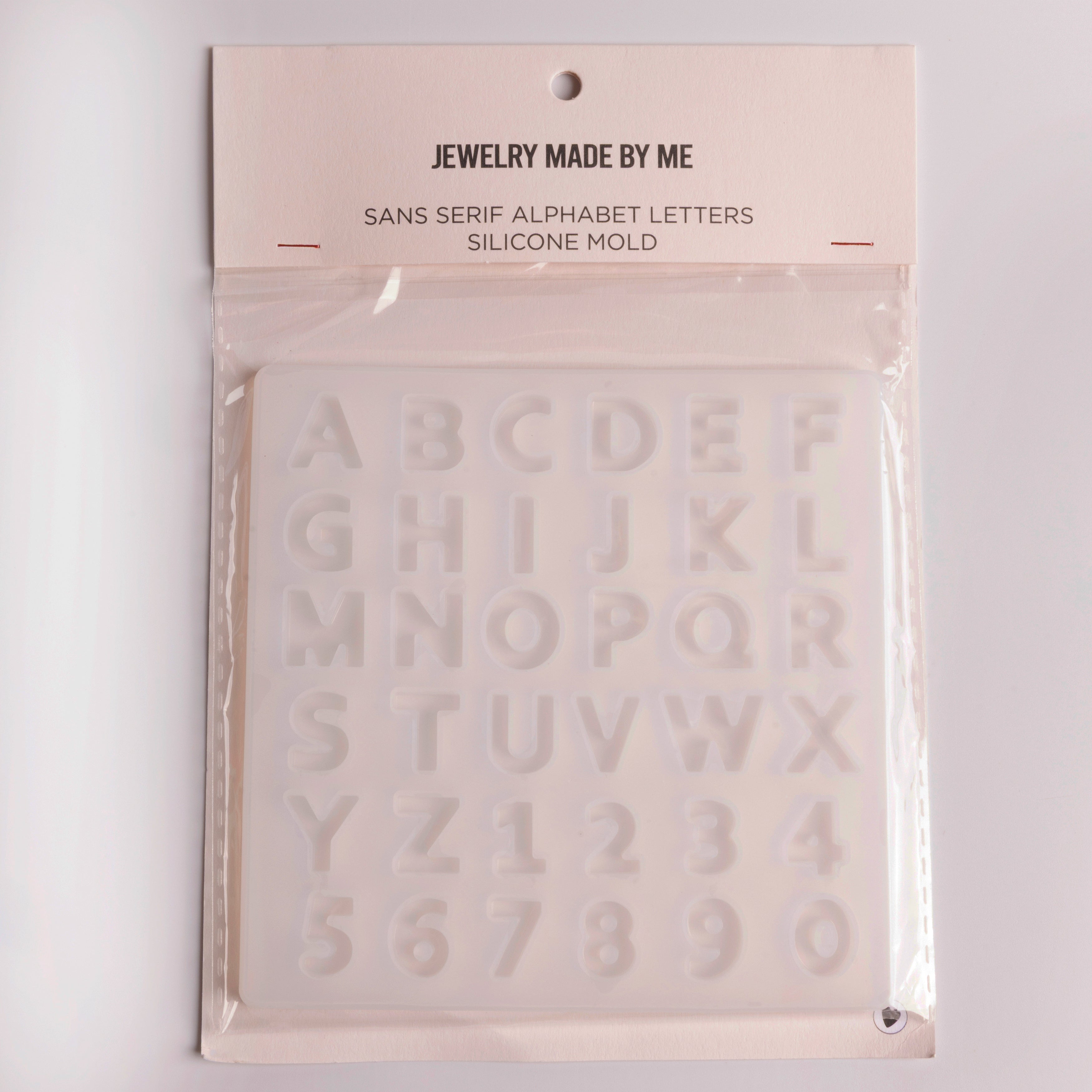 Modern Sans Serif Alphabet Silicone Mold Small Initials and Numbers