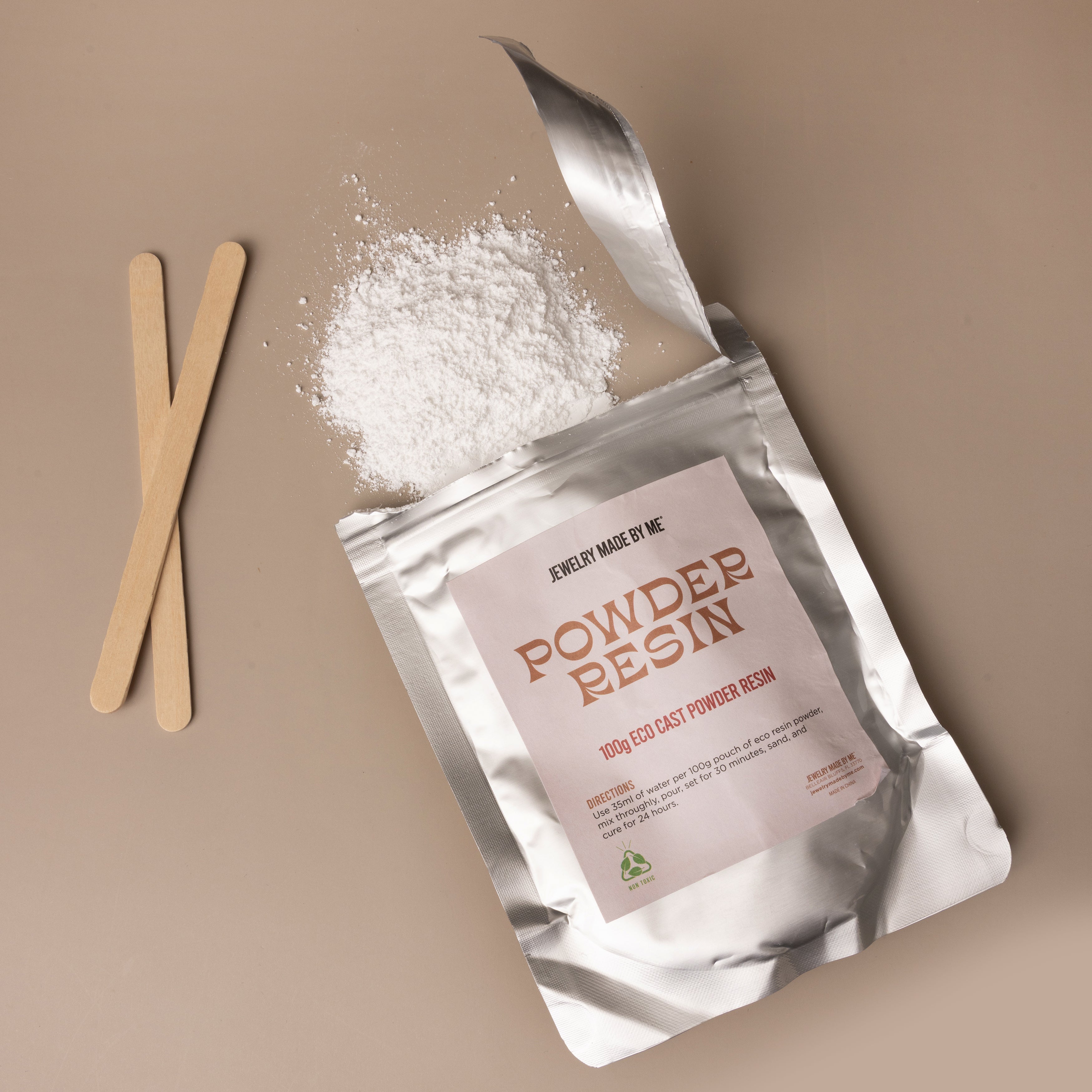 Resin Craft Eco Cast White Powder Resin Plaster Ceramic Mix, 100G