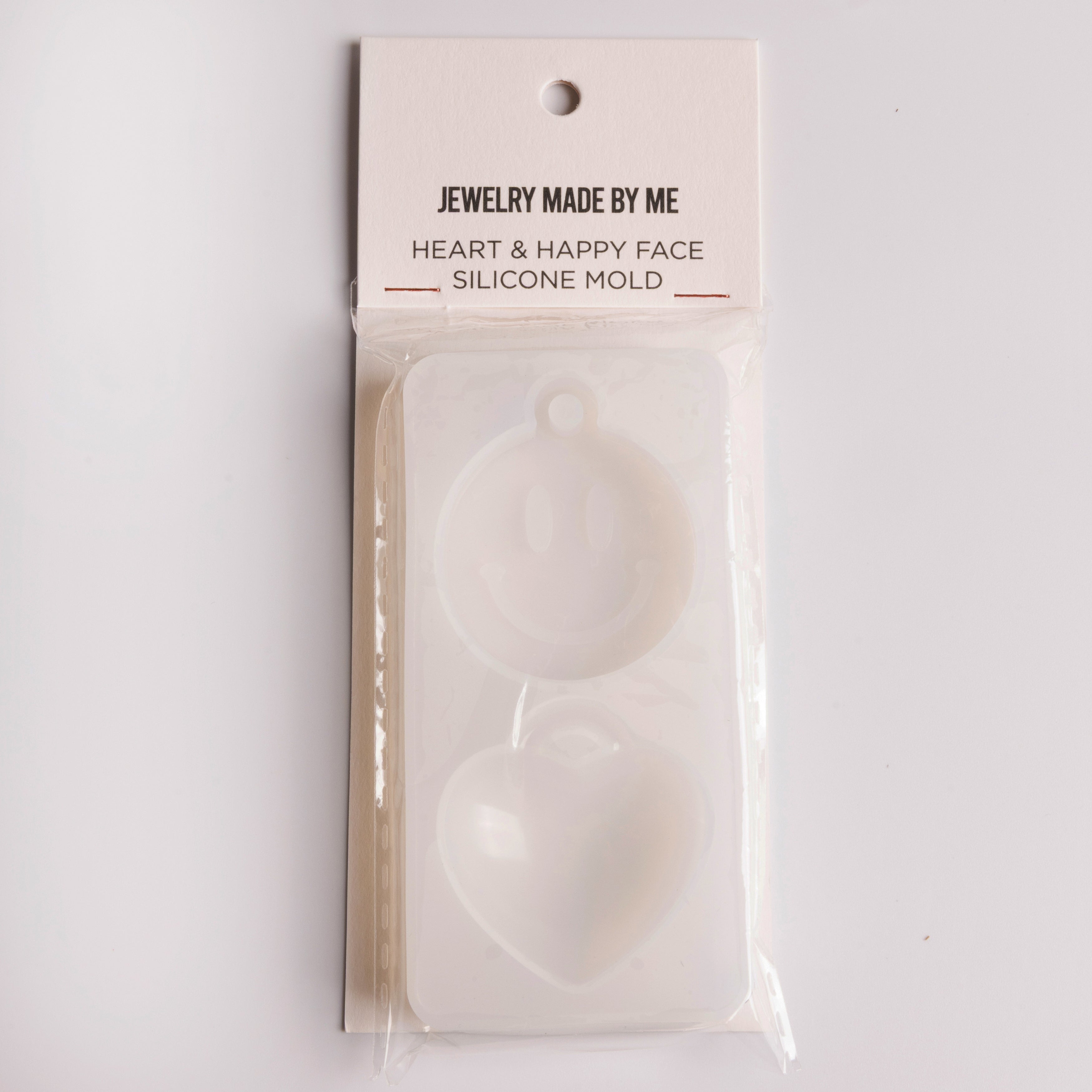 Resin Craft Happy Face and Puffy Heart Large Pendants Silicone Mold