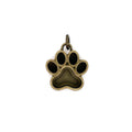 Ox Brass Paw Deep Closed Bezel Charm