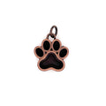 Copper Paw Deep Closed Bezel Charm