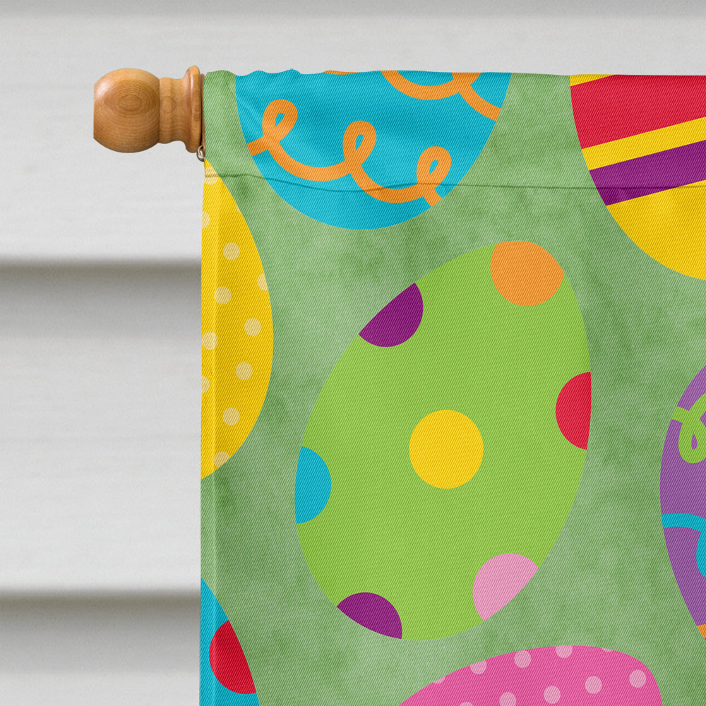 Goat Easter Eggs House Flag 28x40 Porch Sleeve Pole Decorative Outside Yard Banner Artwork Wall Hanging, Polyester