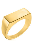 Rectangle Signet Rings (Gold)