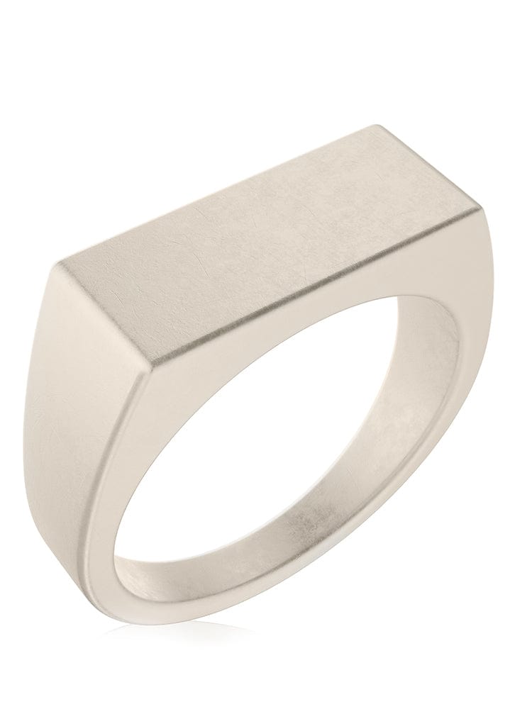 Rectangle Signet Rings (Oxidized)