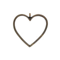 Ox Brass Heart Open Bezel