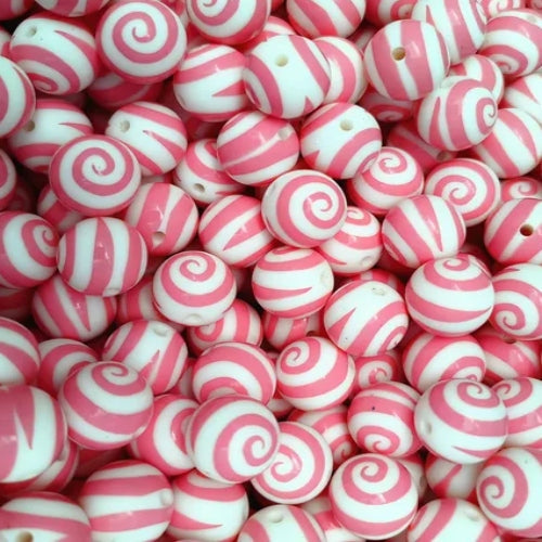 P181 PINK SWIRL 15MM PRINT (10ct)
