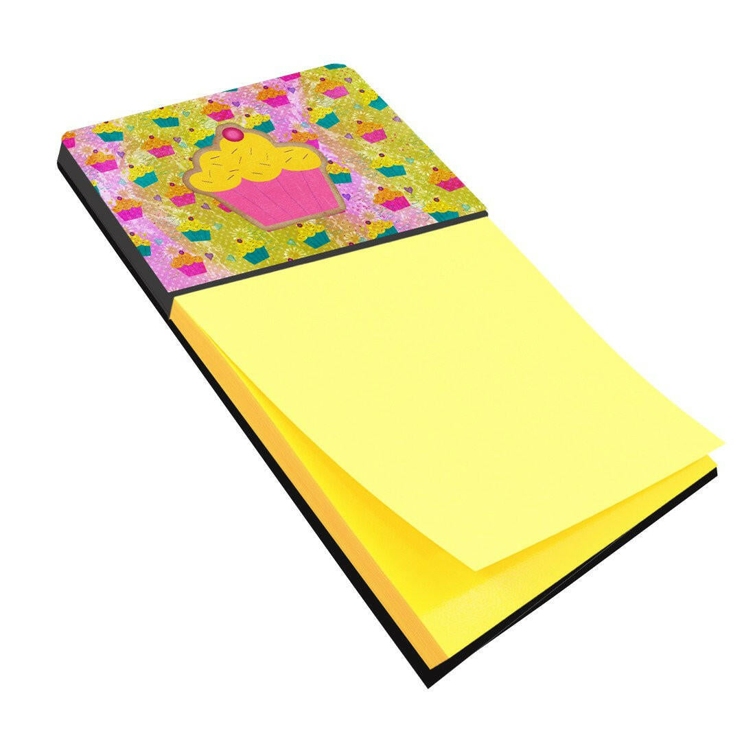 Cupcake Watercolor Sticky Note Holder Refillable Dispenser Desk Accessory 3x3 Pad Gift