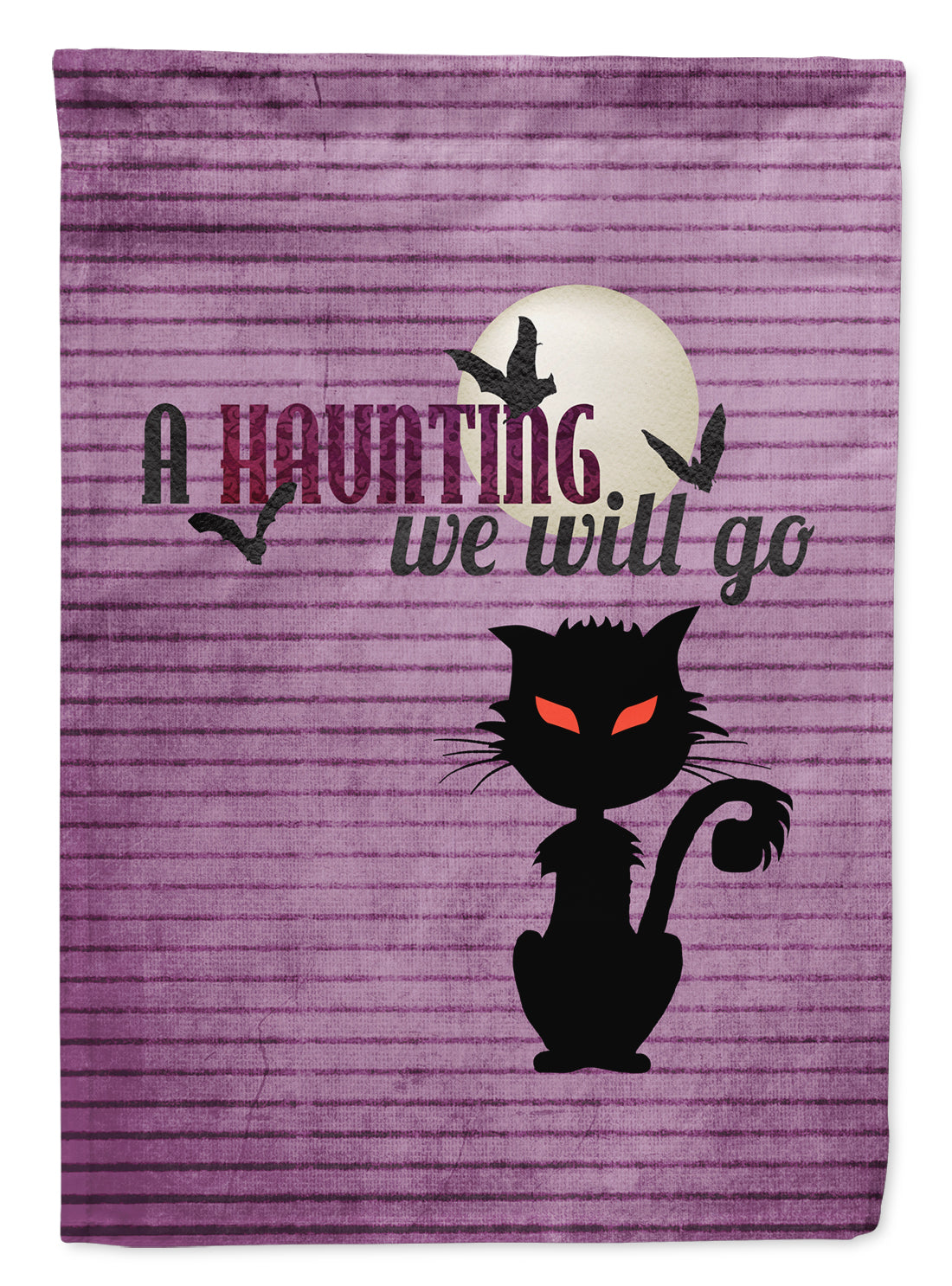 A Haunting we will go Halloween House Flag 28x40 Porch Sleeve Pole Decorative Outside Yard Banner Artwork Wall Hanging, Polyester