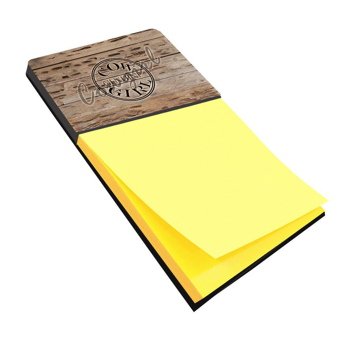 Genuine Cow Girl Branded Watercolor Sticky Note Holder Refillable Dispenser Desk Accessory 3x3 Pad Gift