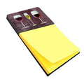 Three Glasses of Wine Purple Watercolor Sticky Note Holder Refillable Dispenser Desk Accessory 3x3 Pad Gift