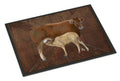 Cow Momma and Baby Doormat Indoor Outdoor 18H X 27W Front Door Mat Rugs for Entryway, Non Slip Washable
